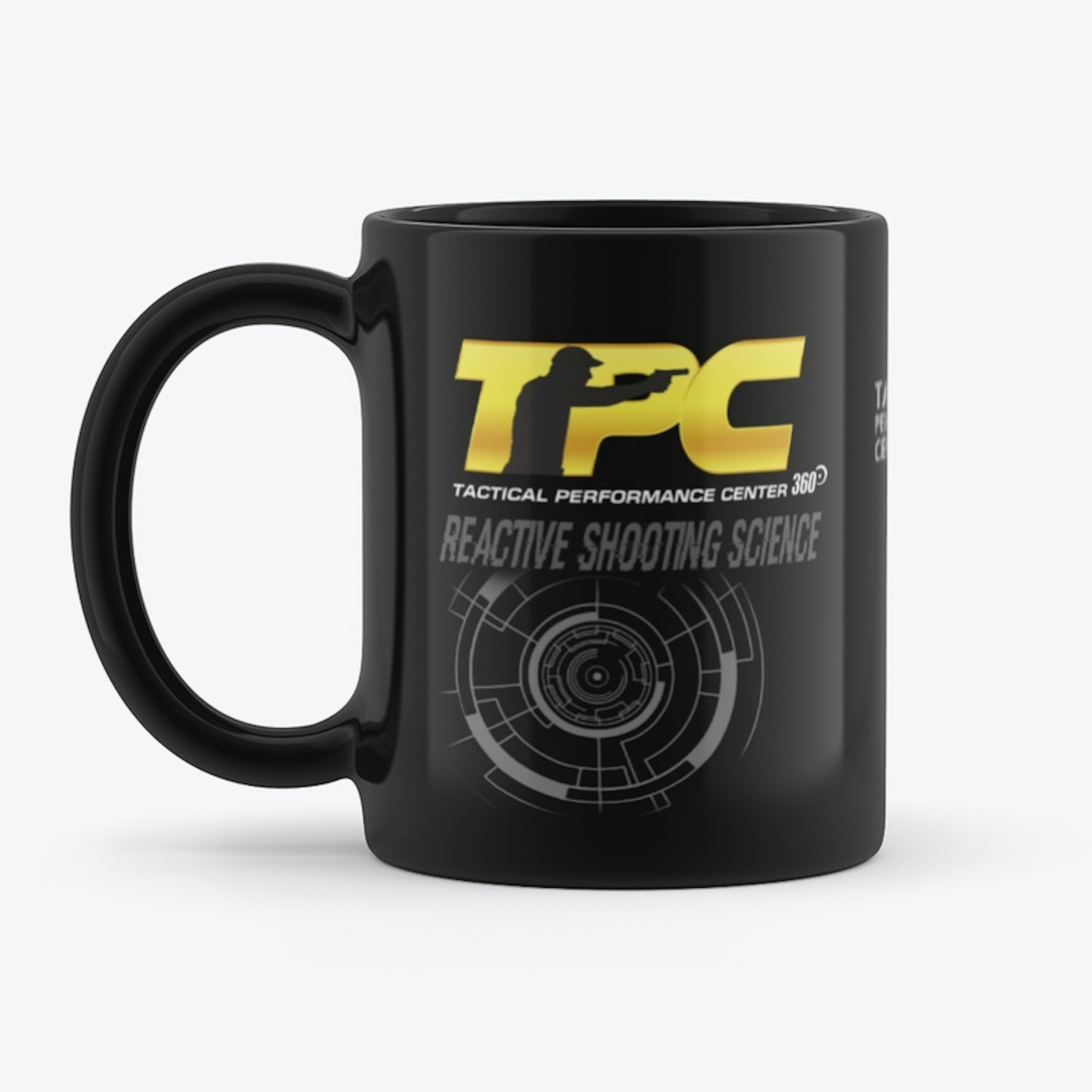 TPC Reactive Shooting Science Black Mug